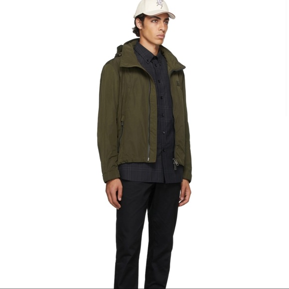 Burberry Green Hooded Jacket - Picture 1 of 16